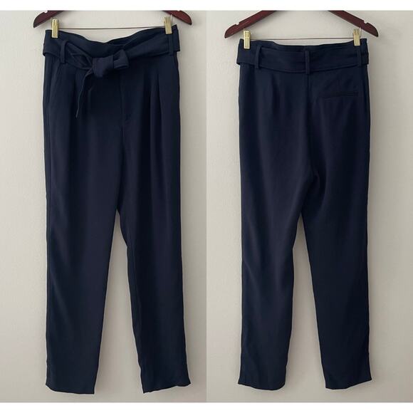 NWT SÉZANE Austin Trousers Navy High Waisted Pants Size 6 - Picture 2 of 16